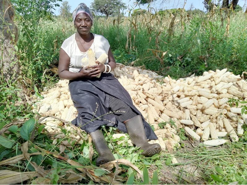 Florence Limata, a member of Kufanga women group, in Namayula ward
