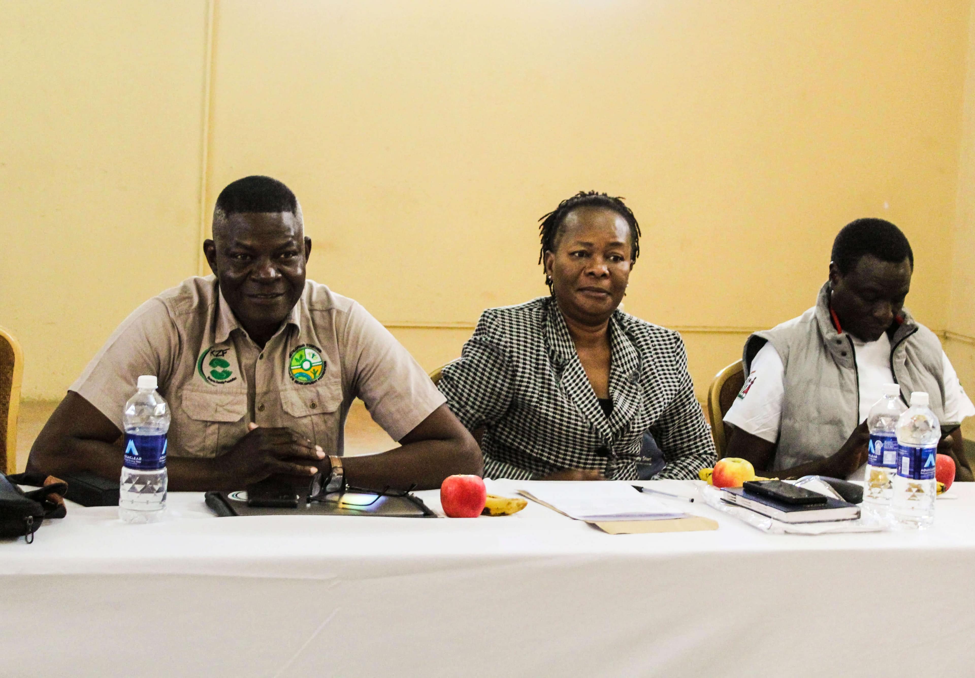 The KZF executive director, Mrs. Hope Chiposo and co.